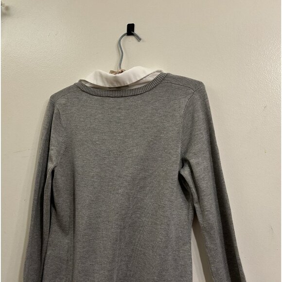 Adrianna papell Women’s V-neck Sweater Vest And Layered Blouse Size Medium - Picture 11 of 12